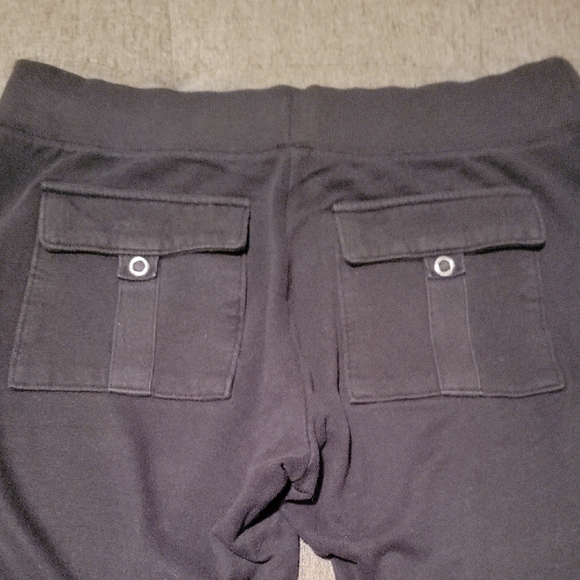 Fleece Cheeky Bootcut Sweat Pant W/ Back Pockets Black Sz. S - Picture 6 of 7